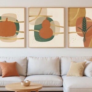 Pumpkin Patch Set of 3 | Printable Wall Art Bundle, Digital Download image 7
