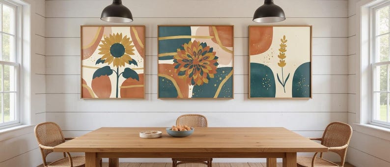 Midsummer Set of 3 | Printable Wall Art Bundle, Digital Download image 5