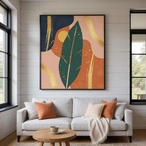 Ginger Leaf Printable Wall Art | Digital Download, Boho Botanical Print, Tropical Botanica Collection image 5