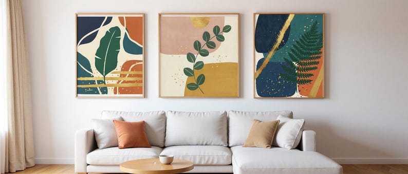 Emerald Botanicals Set of 3 | Printable Wall Art Bundle, Digital Download image 7