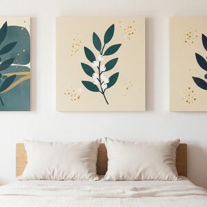 Holly Berry Stem Printable Wall Art | Digital Download, Boho Botanical Print, Winter Grove Collection image 7