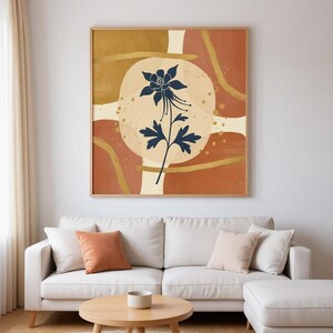 Colorado Columbine Printable Wall Art | Colorado State Flower Digital Download, Boho Botanical Print image 4