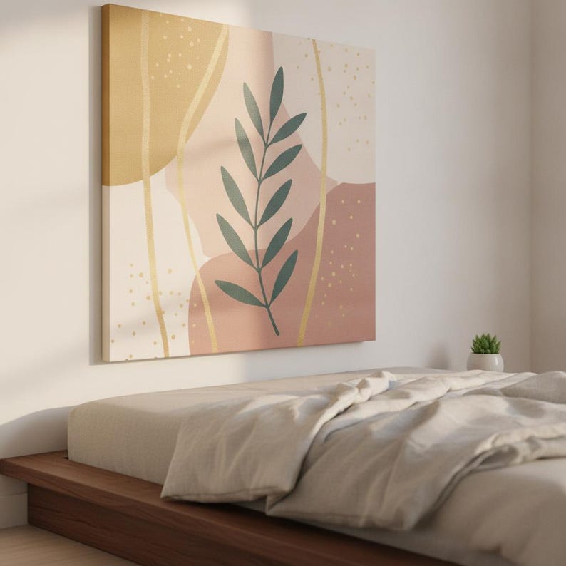 Olive Branch Printable Wall Art | Digital Download, Boho Botanical Print, Mediterranean Grove Collection image 1