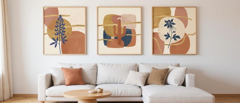Juego de 3 flores de los estados de Texas y del suroeste / Paquete de láminas imprimibles para pared, descarga digital imagen 7