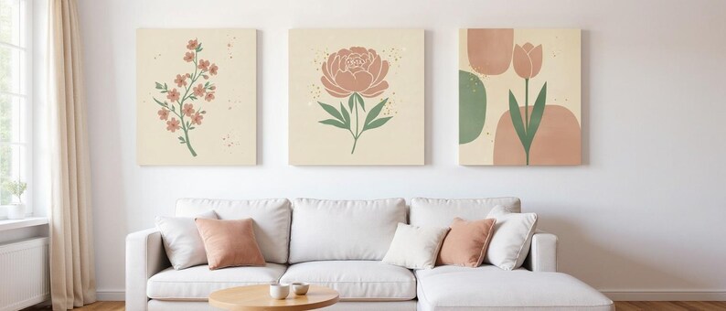 Spring Blossom Set of 3 | Printable Wall Art Bundle, Digital Download image 7