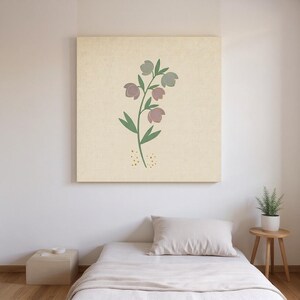 Christrosen-Wandbild zum Ausdrucken | Digitaler Download, Boho-Botanikdruck, Kollektion „Erstes Tauwetter“ Bild 1