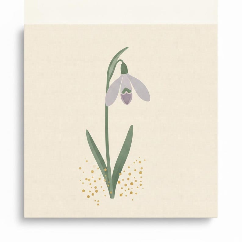 First Thaw Set of 3 Botanical Canvas Prints, Abstract Boho Wall Art Gallery Set for Living Room, 3 Piece Print Set image 2