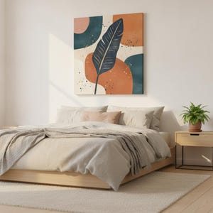 Bird of Paradise Printable Wall Art | Digital Download, Boho Botanical Print, Golden Hour Collection image 1