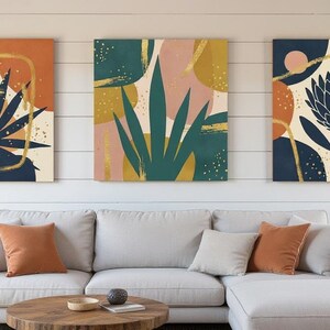Desert Bloom Set of 3 | Printable Wall Art Bundle, Digital Download image 1