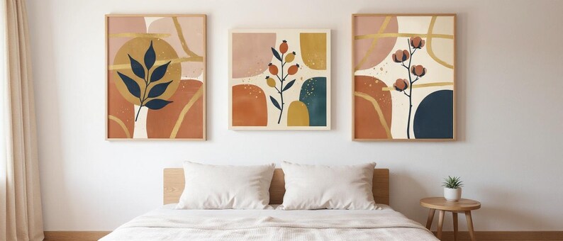 Harvest Moon Set of 3 | Printable Wall Art Bundle, Digital Download image 6