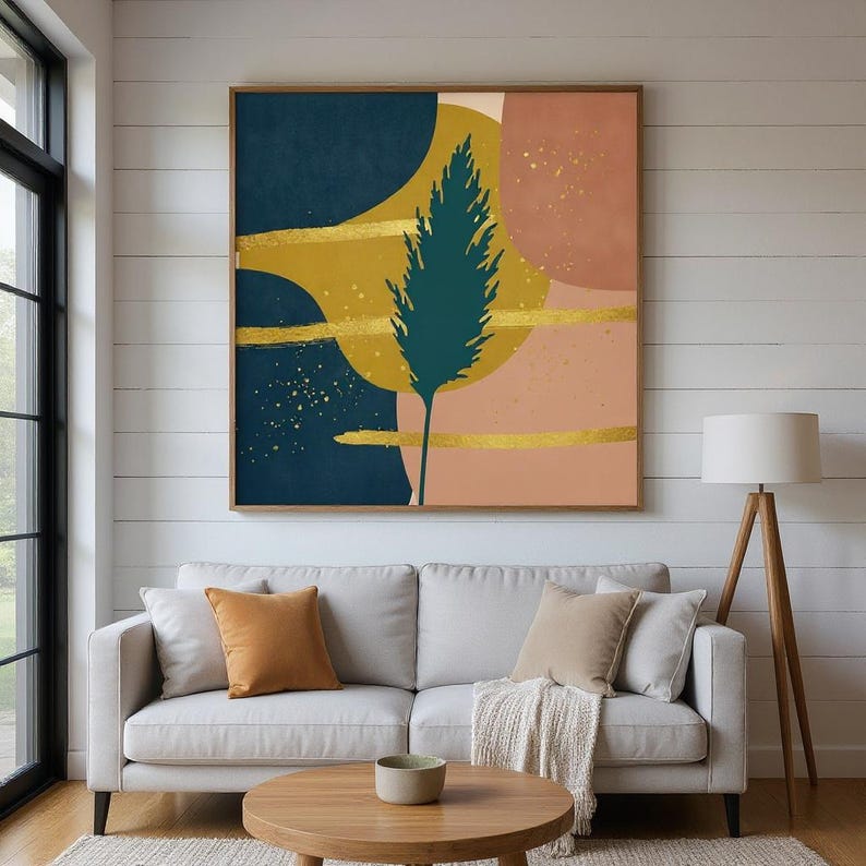 Pampas Grass druckbare Kunst | Digital Download, Boho Botanischer Druck, Golden Hour Kollektion Bild 5