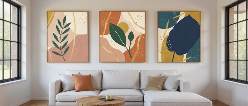 Mediterranean Grove Set of 3 | Printable Wall Art Bundle, Digital Download image 1