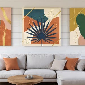 Tropical Botanica Set of 3 | Printable Wall Art Bundle, Digital Download image 1
