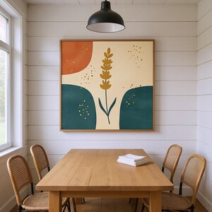 Grafika ścienna z łodygą lawendy do druku | Pobieranie cyfrowe, boho botaniczny nadruk, kolekcja Midsummer zdjęcie 6