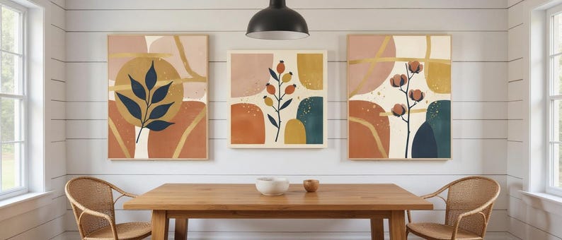 Harvest Moon Set of 3 | Printable Wall Art Bundle, Digital Download image 5