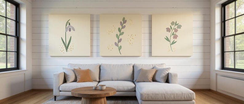 First Thaw Set of 3 | Printable Wall Art Bundle, Digital Download image 1