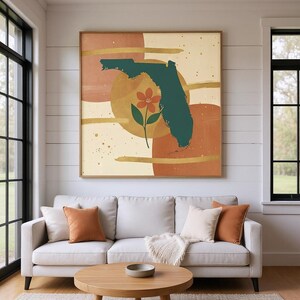 Florida Orange Blossom Printable Wall Art | Florida State Flower Digital Download, Boho Botanical Print image 5