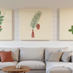 New England State Flowers Set of 3 | Printable Wall Art Bundle, Digital Download image 1