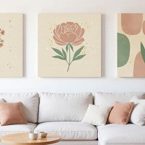 Tulip Stem Printable Wall Art | Digital Download, Boho Botanical Print, Spring Blossom Collection image 7