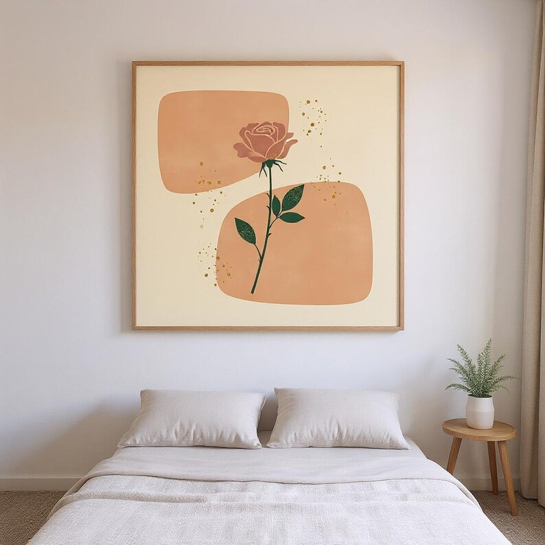 Georgia Cherokee Rose Printable Wall Art | Georgia State Flower Digital Download, Boho Botanical Print image 3