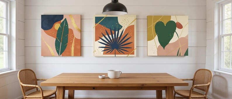 Tropical Botanica Set of 3 | Printable Wall Art Bundle, Digital Download image 5
