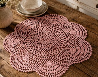 Modèle PDF de napperon au crochet, napperon ovale en dentelle, décoration intérieure vintage au crochet, centre de table en dentelle florale, modèle à télécharger instantanément
