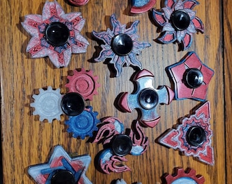 Colorful epoxy Fidget Spinners