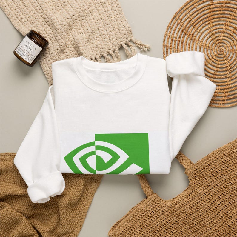 Nvidia Enron Anti-AI sweatshirt | Crewneck image 4