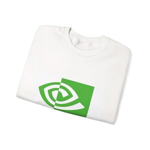 Nvidia Enron Anti-AI sweatshirt | Crewneck image 3