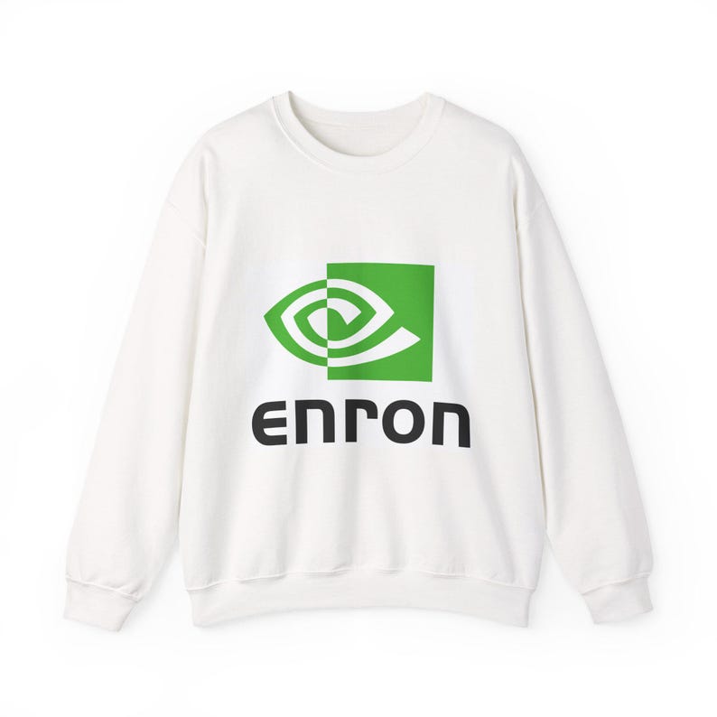 Nvidia Enron Anti-AI sweatshirt | Crewneck image 5