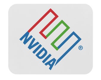 Retro Tech Logo Mouse Pad | Colorful Geometric Computer Emblem