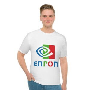 T-shirt med Enron-logotyp | T-shirt med grafisk design bild 3