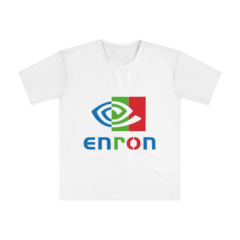 T-shirt med Enron-logotyp | T-shirt med grafisk design bild 1
