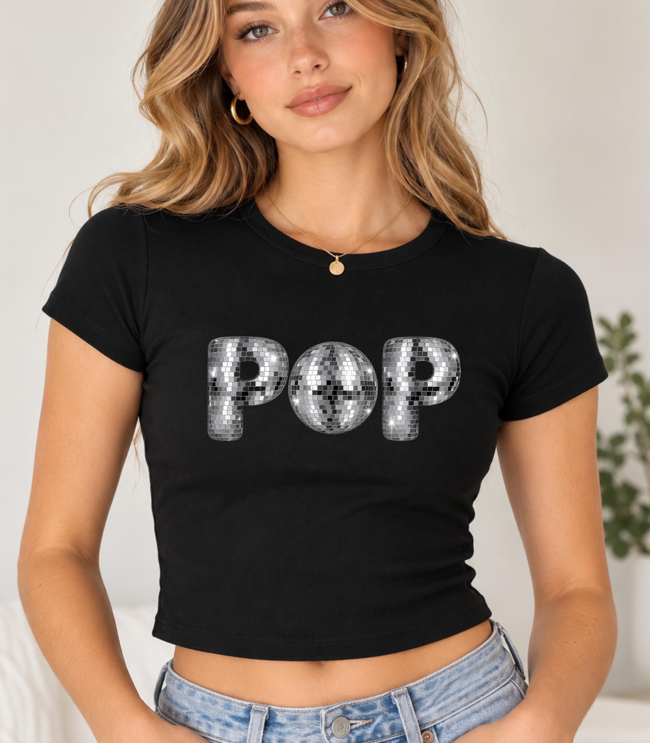 Silver Mirrored Disco Ball Crop Top - Etsy