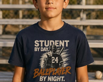 Baseball Player Back to School Shirt, Homework Practice Repeat Kids Tee, Student Athlete Gift for Boys Girls, Youth Travel Ball Season