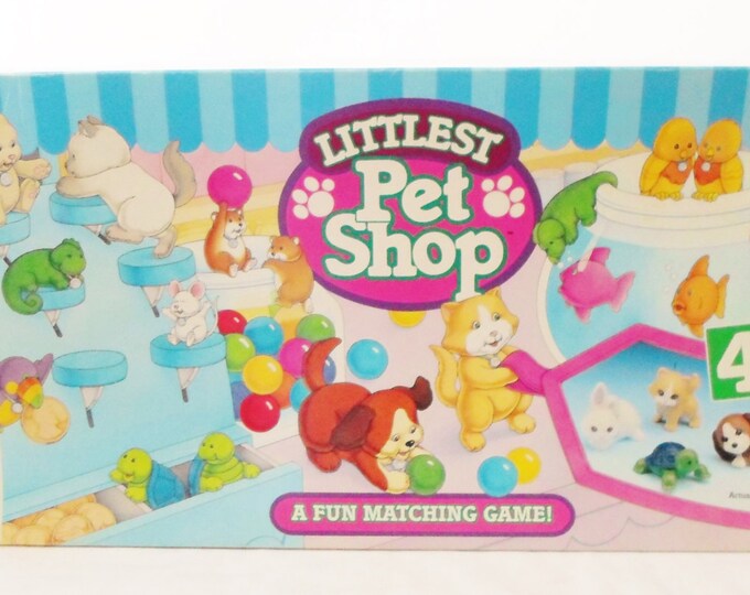 Vintage Littlest Pet Shop Board Game, 1993 Milton Bradley, Kenner