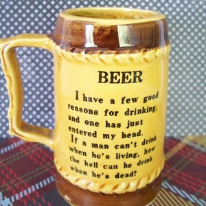 Flower Etsy - With Other Side Made Minnesota One Poem Beer Japan the in on Mug on State or Beer Vintage Stein