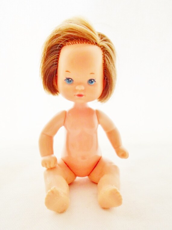 Vintage 1976 Mattel Heart Family Doll Hard Plastic Jointed Small Doll Toddler Type Bob Haircut Collectible Toy Made in Tiawan Etsy