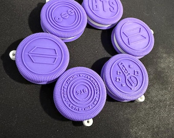 Llavero Oreo impreso en 3D, colgante para bolso de fan del Kpop, llavero de galleta PLA