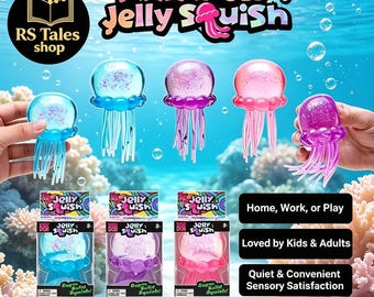 Jellyfish Squish Sensory Toy | Wiggly Tentacles Quiet Stress Ball | Nee Doh Jelly Squish