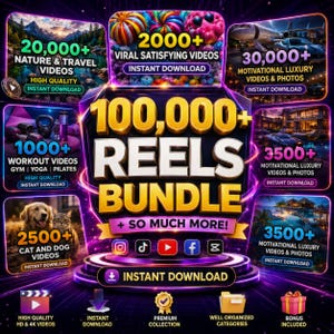 100,000+ Viral Reels Bundle