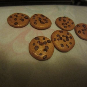 Tiny Chocolate Chip Cookie Buttons (half dozen or bakers dozen)
