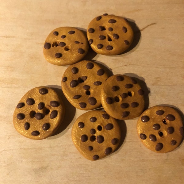 Chocolate Chip Cookie Buttons - (Batch of 6 or Bakers Dozen)