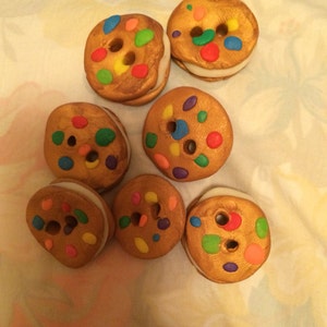Ice Cream Candy Cookie Buttons (half dozen or bakers dozen)