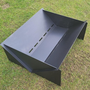 Australian Made Flat Pack Fire Pit –Heavy Duty Steel  Portable-Camping Fireplace