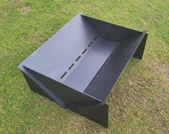 Australian Made Flat Pack Fire Pit –Heavy Duty Steel  Portable-Camping Fireplace