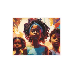 Trilogia Black Lives Cartoline e buste colorate per bambini