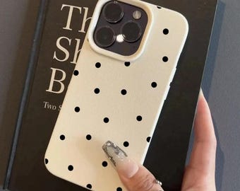 Polka Dot Soft TPU iPhone Case | Minimalist Style Phone Cover