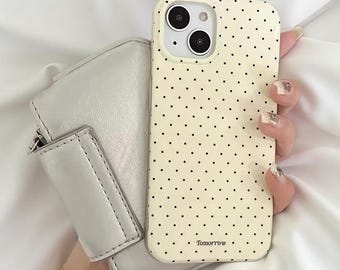 Polka Dot Soft TPU iPhone Case | Slim Shockproof Minimalist Cover