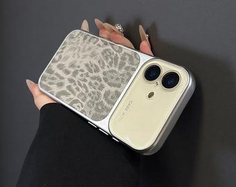 Retro Leopard iPhone Case | Matte Shockproof Camera Protection Cover